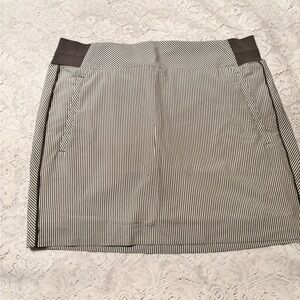 Gray/white Striped Skort NWOT